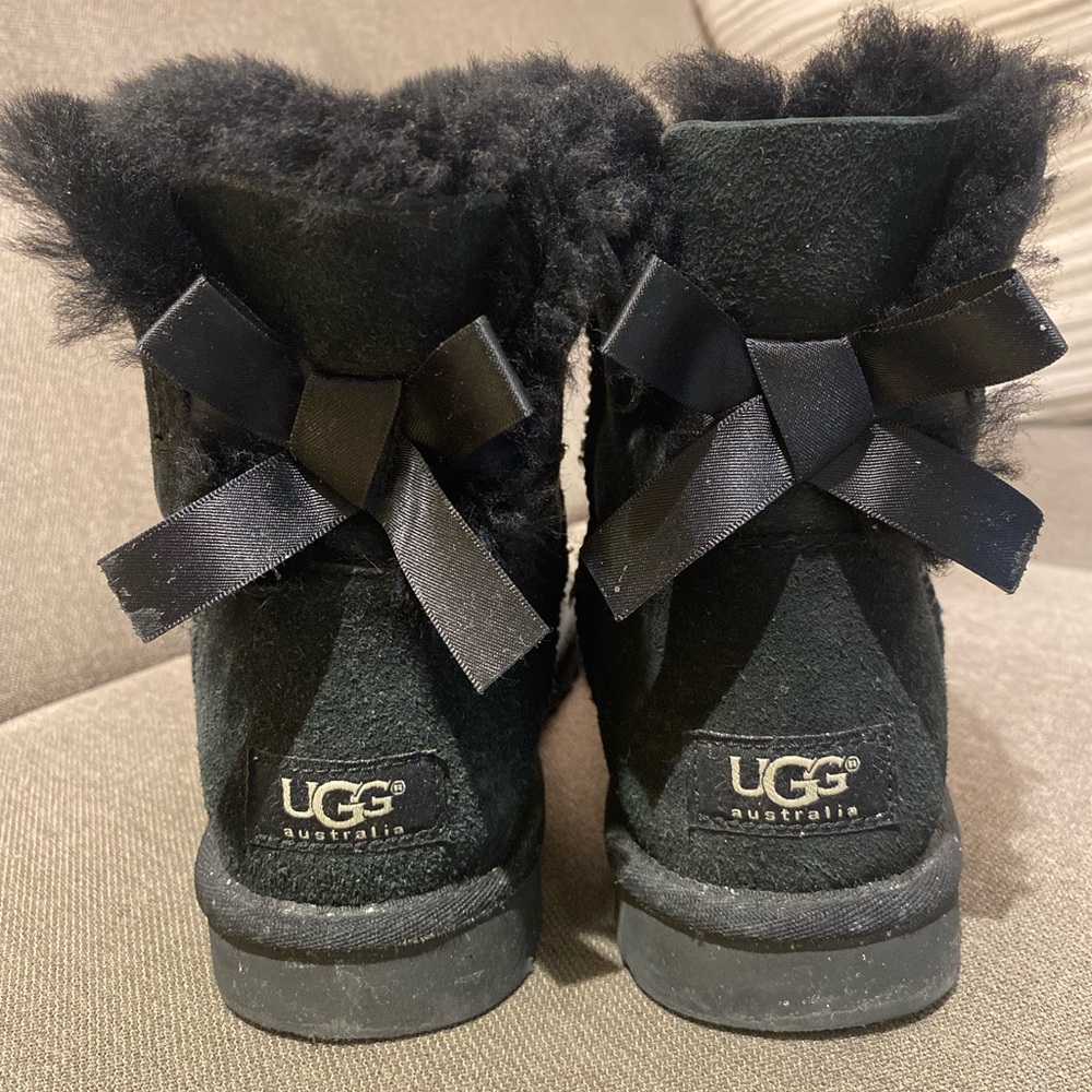 UGG Black Bailey Bow Boots